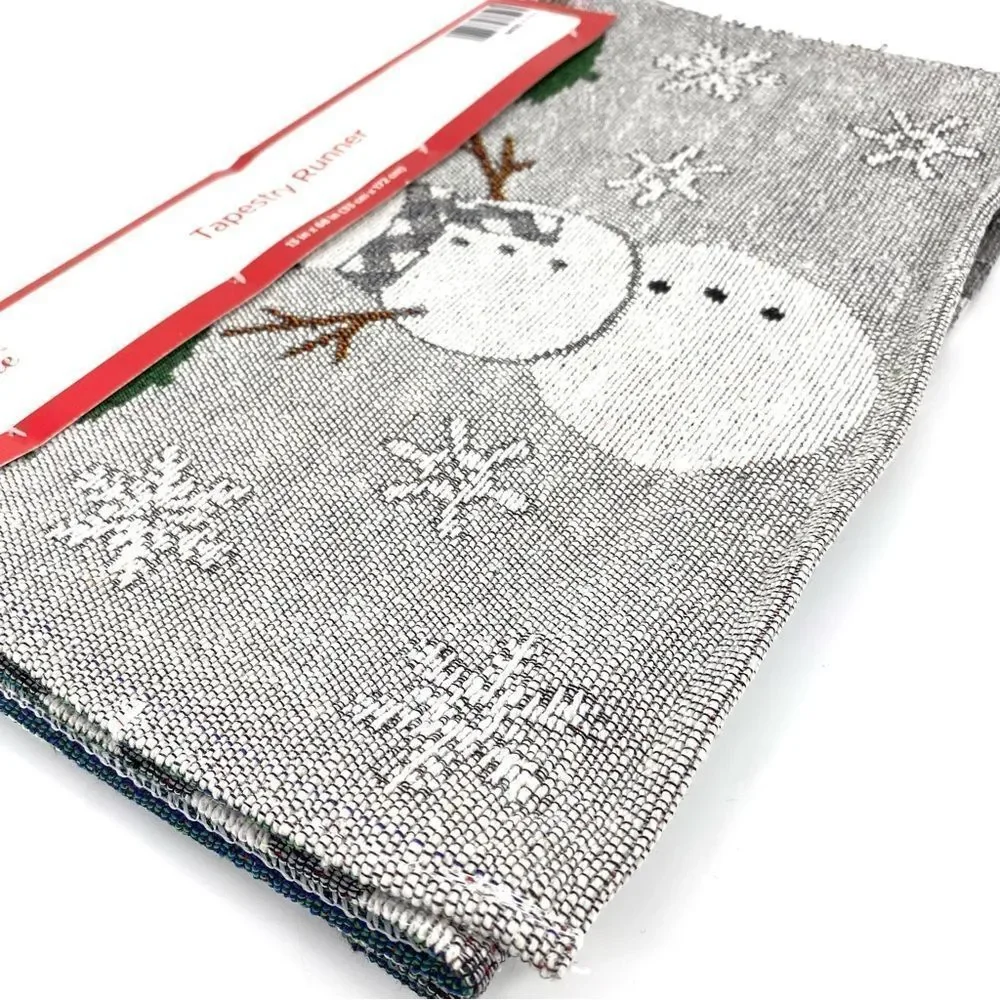 Snowman Let It Snow Table Runner Farmhouse New
